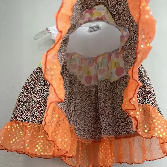 Rainbow baby Dress Mix Print Ruffle Casual Short Sleeve toddler size 2T - Picture 8 of 9